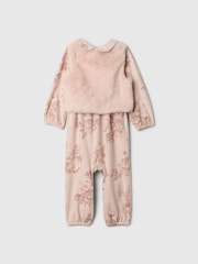 Gap Pink Faux Fur Vest Outfit Set (Newborn-24mths) - Image 2 of 3