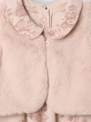 Gap Pink Faux Fur Vest Outfit Set (Newborn-24mths) - Image 3 of 3