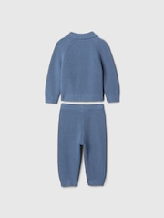 Conjunto de pantalones de chándal y polo de punto de algodón 100 % de Gap (recién nacido - 24 meses) - Imagen 2 de 2