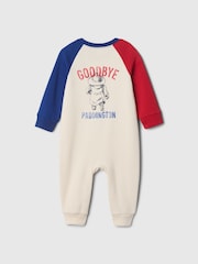 Gap Cream Paddington Vintage Soft Footless One-Piece (Newborn-24mths) - Image 2 of 2