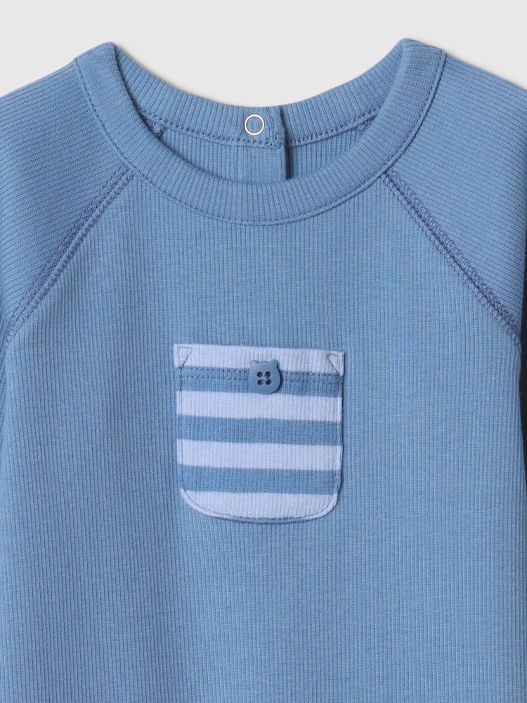Gap Blue Pocket One-Piece (Newborn-24mths) - Image 3 of 3