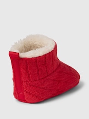 Gap Red CashSoft Cosy Knit Booties (Newborn-12mths) - Image 4 of 5