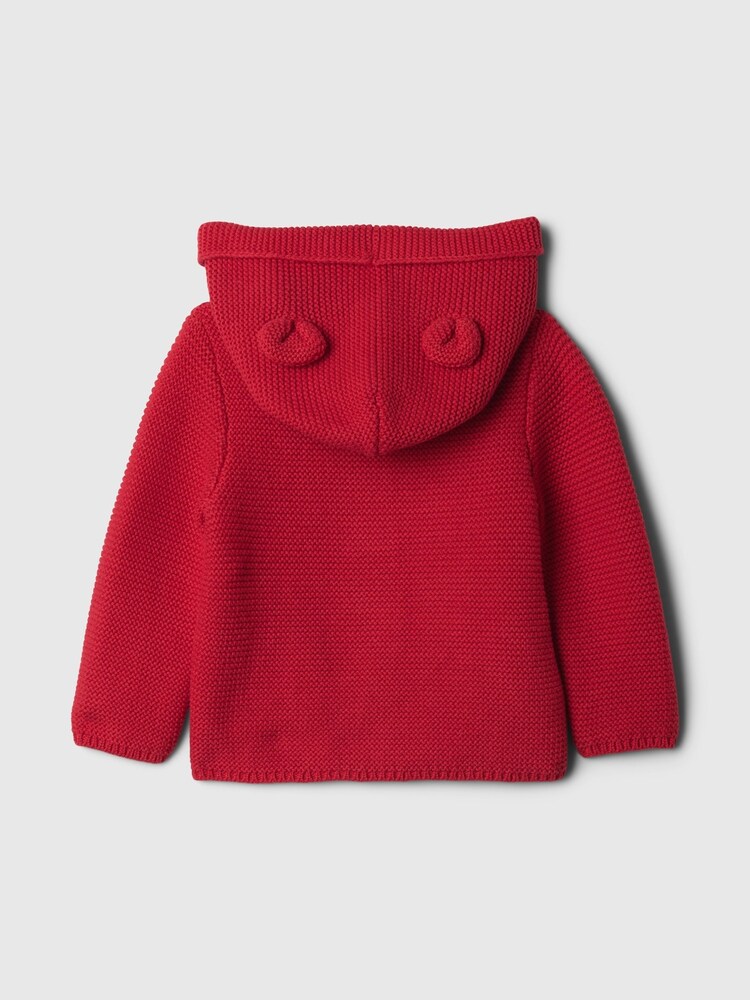 Gap Red Knitted Brannan Bear Cardigan (Newborn-24mths) - Image 2 of 3