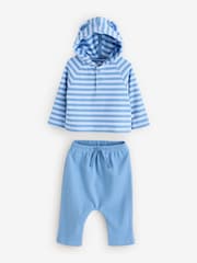 Gap Blue Knit Hoodie  Bottoms Set (Newborn-24mths) - Image 1 of 6
