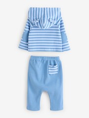 Gap Blue Knit Hoodie  Bottoms Set (Newborn-24mths) - Image 2 of 6