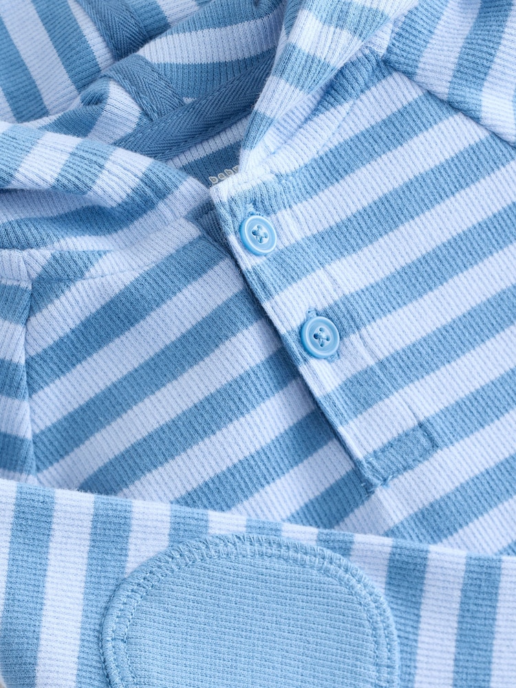 Gap Blue Knit Hoodie  Bottoms Set (Newborn-24mths) - Image 3 of 6