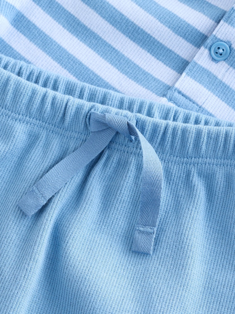 Gap Blue Knit Hoodie Bottoms Set (Newborn-24mths) - Image 6 of 6 Gap Blue Knit Hoodie Bottoms Set (Newborn-24mths) - Image 6 of 6