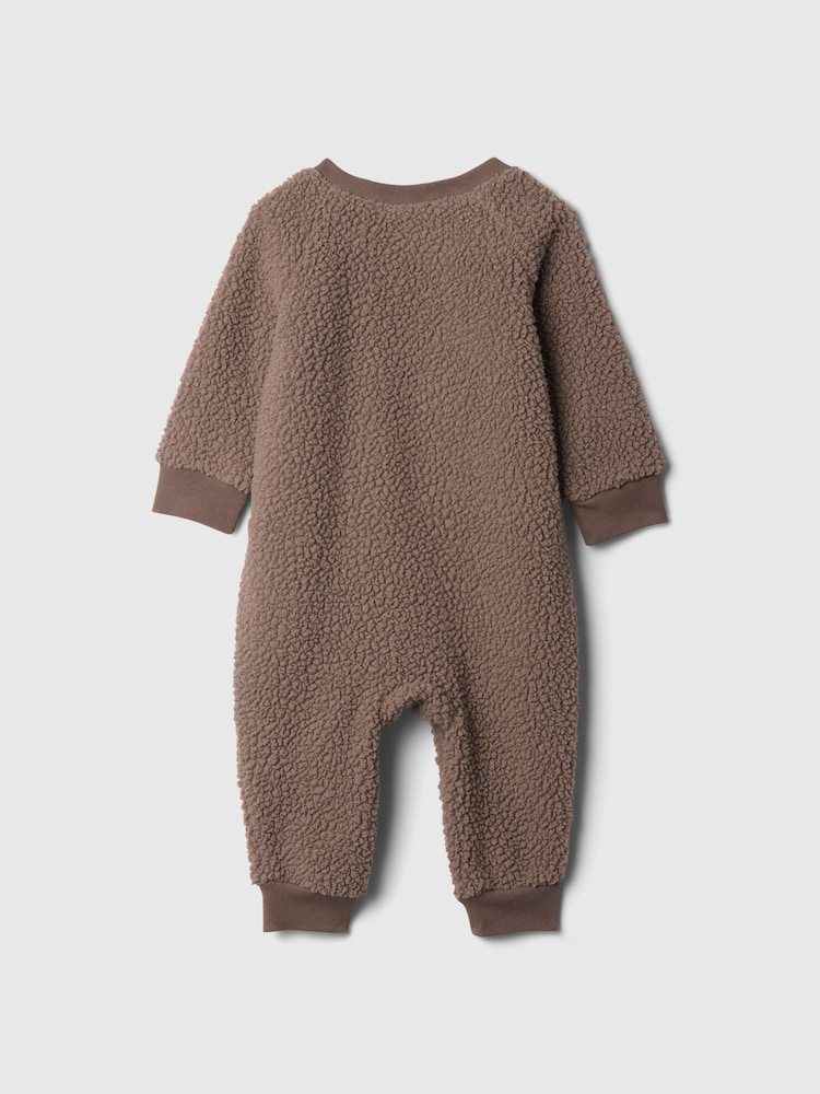 Marrón - Mono de sherpa con logo de Gap (recién nacido - 24 meses) - Imagen 2 de 3