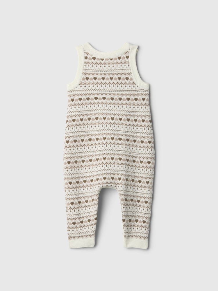 Gap Cream CashSoft Fair Isle One-Piece (Newborn-24mths) - Image 2 of 3 Gap Cream CashSoft Fair Isle One-Piece (Newborn-24mths) - Image 2 of 3