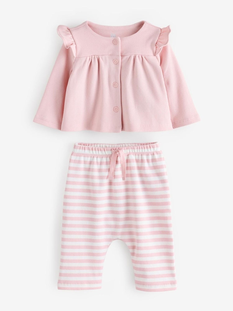 Gap Pink Knit Top  Bottoms Set (Newborn-24mths) - Image 1 of 3