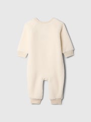 Gap White Logo Sherpa One-Piece (Newborn-24mths) - Image 2 of 3