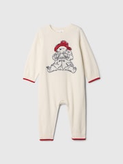 Gap Cream Paddington Vintage Soft Footless One-Piece (Newborn-24mths) - Image 1 of 4
