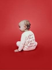 Gap Cream Paddington Vintage Soft Footless One-Piece (Newborn-24mths) - Image 4 of 4