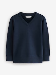 Mornarica - Komplet 2 pletenih šolskih puloverjev Clarks Unisex - Slika 2 iz 5