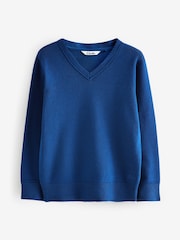 Clarks Blue Unisex Knitted School Jumpers 2 Pack - Image 2 of 5