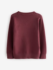 Clarks Burgundy Red Unisex Knitted School Jumpers 2 Pack - Image 3 of 5