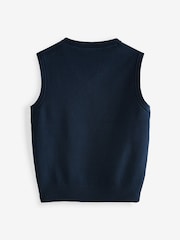 Azul marino - Clarks Unisex Knitted School Tank Top - Imagen 2 de 4