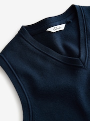 Azul marino - Clarks Unisex Knitted School Tank Top - Imagen 3 de 4