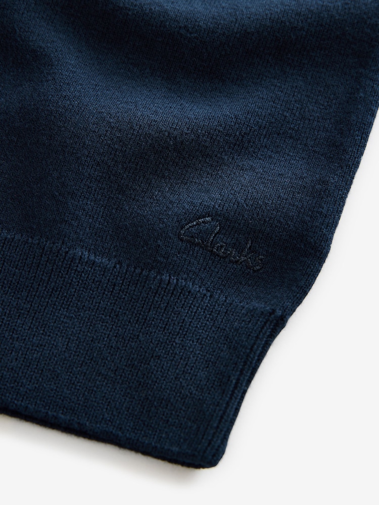Azul marino - Clarks Unisex Knitted School Tank Top - Imagen 4 de 4 Azul marino - Clarks Unisex Knitted School Tank Top - Imagen 4 de 4