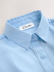 Clarks Blue Girls Fitted Short Sleeve School Shirt - Image 14 of 15