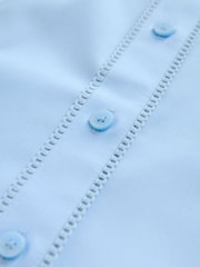 Clarks Blue Girls Fitted Short Sleeve School Shirt - Image 15 of 15