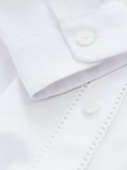 Clarks White Bow Long Sleeve School Shirts 3 Pack - Image 11 of 11