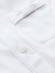Clarks White Bow Long Sleeve School Shirts 3 Pack - Image 9 of 11