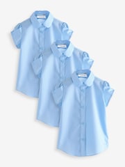 Clarks Girls Short Sleeve School Shirts 3 Pack - Bild 1 von 10