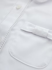 Clarks White Bow Short Sleeve School Shirts 3 Pack - Image 9 of 9