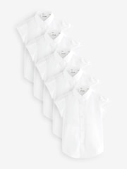 Clarks Girls Short Sleeve School Shirts 5 Pack - Bild 1 von 9