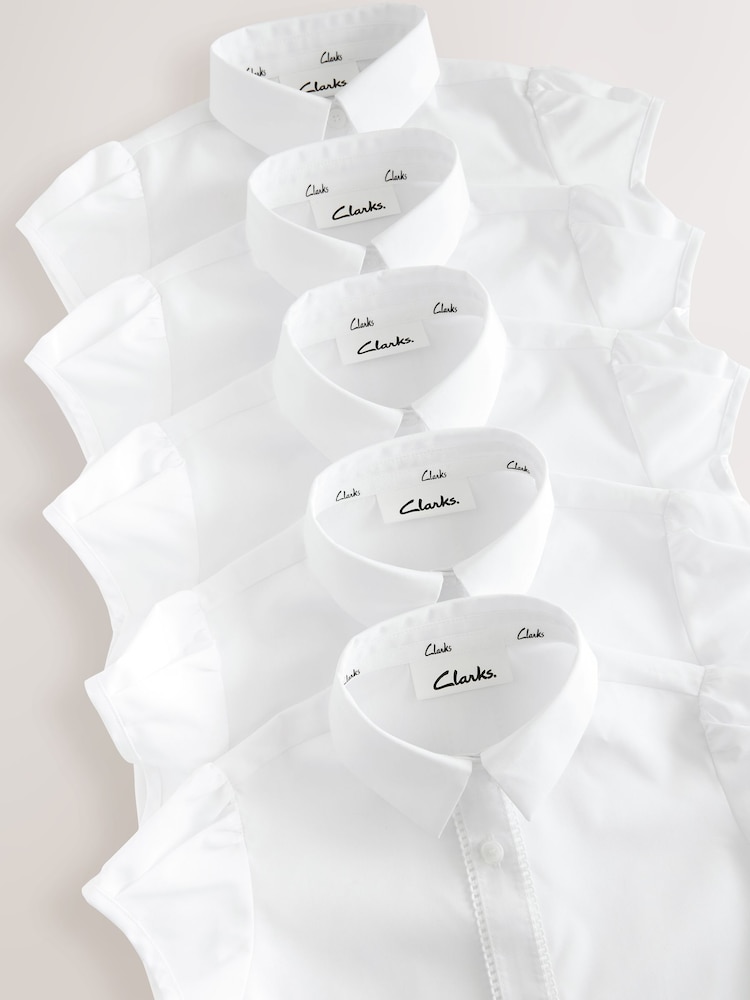 Clarks 5 Pack Girls School Shirts - Bild 5 von 5 Clarks 5 Pack Girls School Shirts - Bild 5 von 5