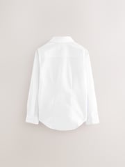 Clarks White Girls Long Sleeve School Shirts 5 Pack - Image 3 of 9