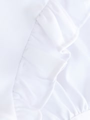 Clarks White Frill Short Sleeve School Shirts 2 Pack - Image 6 of 6
