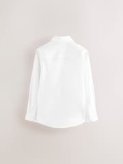 Clarks White Boys Long Sleeve School Shirts 3 Pack - Image 5 of 7
