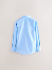 Clarks Blue Boys Long Sleeve School Shirts 3 Pack - Image 5 of 5