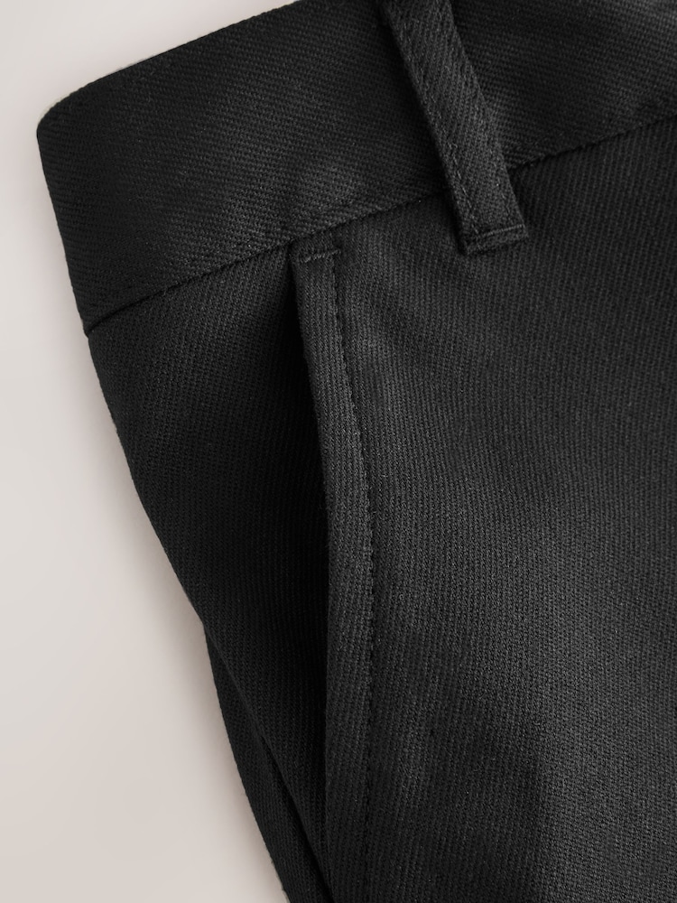 Clarks Black Slim Fit Boys Fastening School Trousers - Image 10 of 10