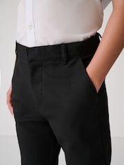 Clarks Black Slim Fit Boys Fastening School Trousers - Image 3 of 10