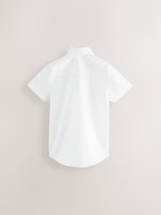 Weiß - Clarks Boys Short Sleeve School Shirts 3 Pack - Bild 5 von 7