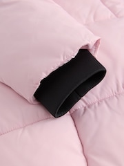 Pink - Clarks Girls Shower Resistant Longline Padded Coat - Bild 15 von 20