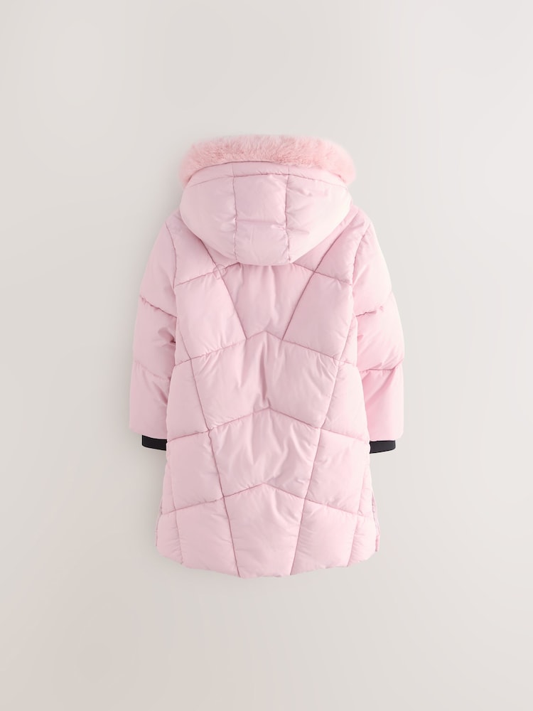 Manteau Rose NEXT Pour Fille - Taille 6-9 Mois - Occasion En Très Bon état