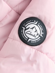 Pink - Clarks Girls Shower Resistant Longline Padded Coat - Bild 17 von 20