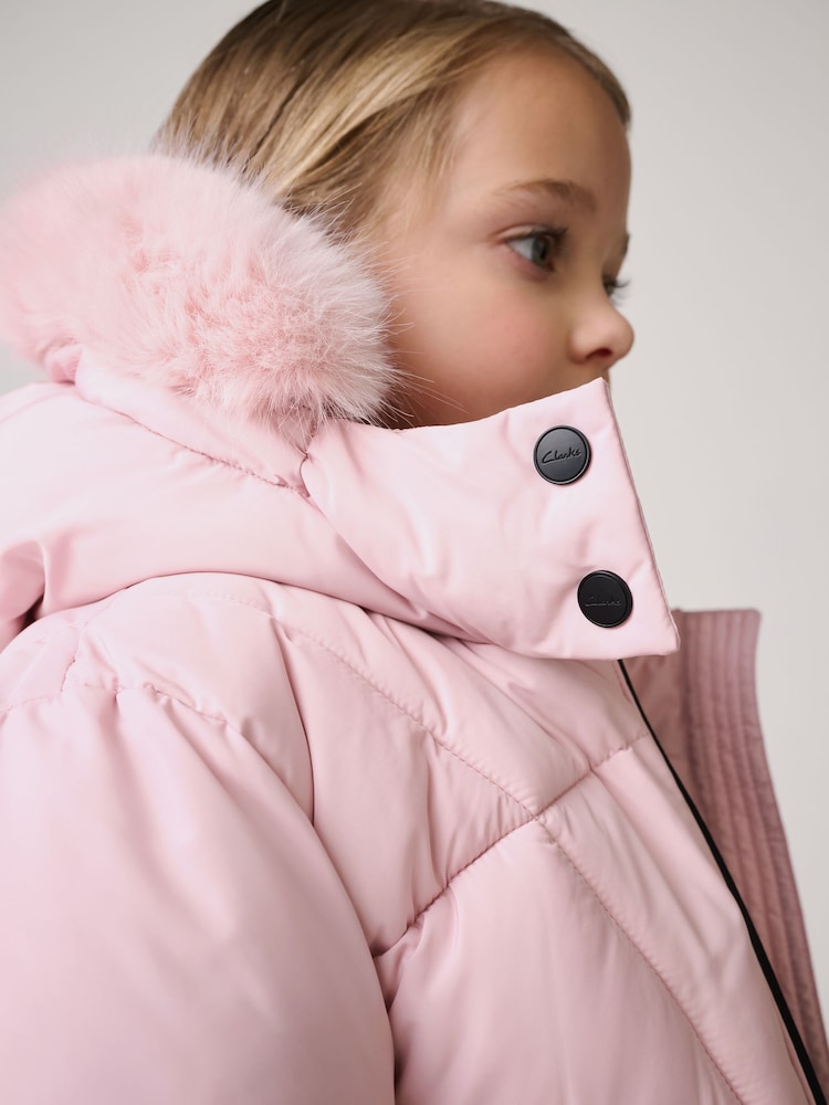 Veste Parka Rose Pour Fille - Marque Next - Taille 9 Ans - Occasion En Très Bon état