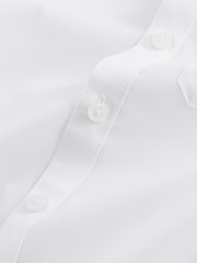 Clarks White Boys Long Sleeve School Shirts 5 Pack - Image 8 of 10