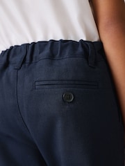 Clarks Navy Slim Fit Boys Fastening School Trousers - Image 5 of 12