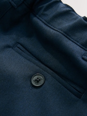 Clarks Navy Regular Fit Plus Boys Waist School Trousers - Image 4 of 6