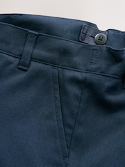Clarks Navy Regular Fit Plus Boys Waist School Trousers - Image 6 of 6