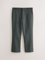 Clarks Grey Regular Fit Plus Boys Waist School Trousers - Image 1 of 7