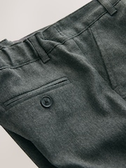 Clarks Grey Regular Fit Plus Boys Waist School Trousers - Image 3 of 7