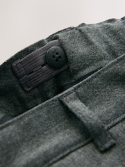 Clarks Grey Regular Fit Plus Boys Waist School Trousers - Image 5 of 7