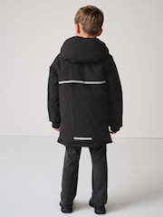 Clarks Black Boys Shower Resistant Padded Tech Coat - Image 3 of 22